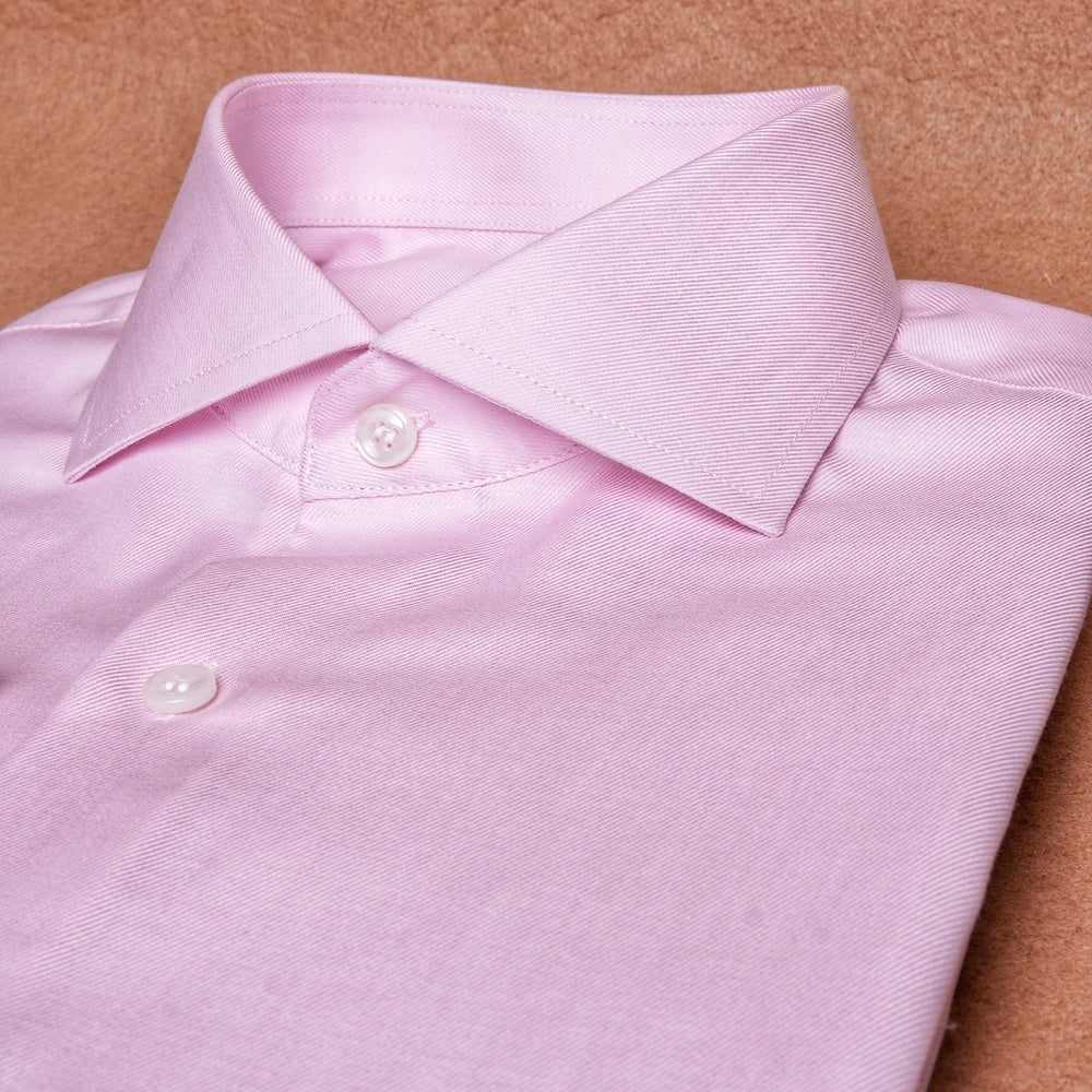 Twill Pink Cotton Shirt