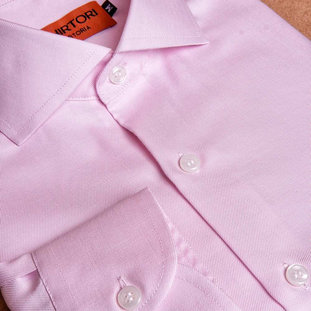 Twill Pink Cotton Shirt