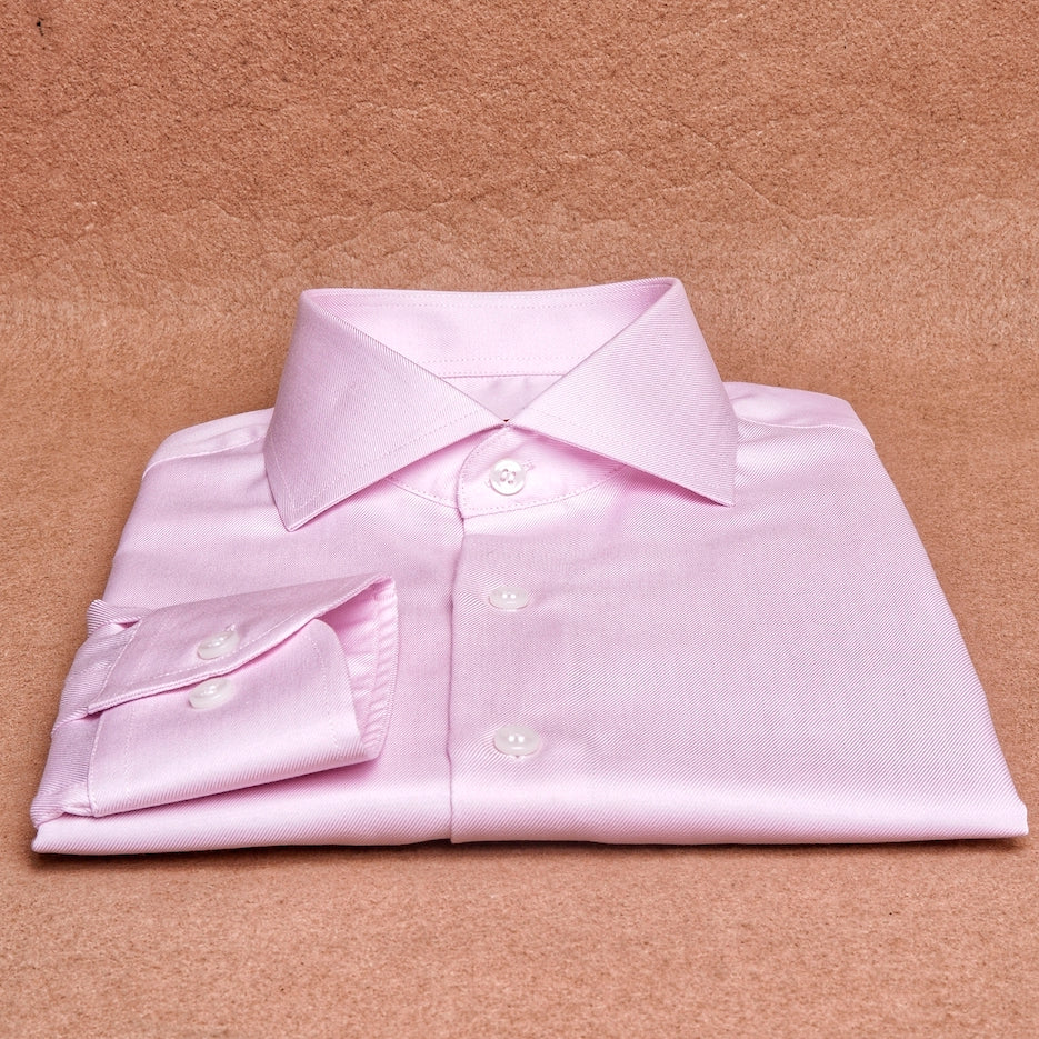 Twill Pink Cotton Shirt
