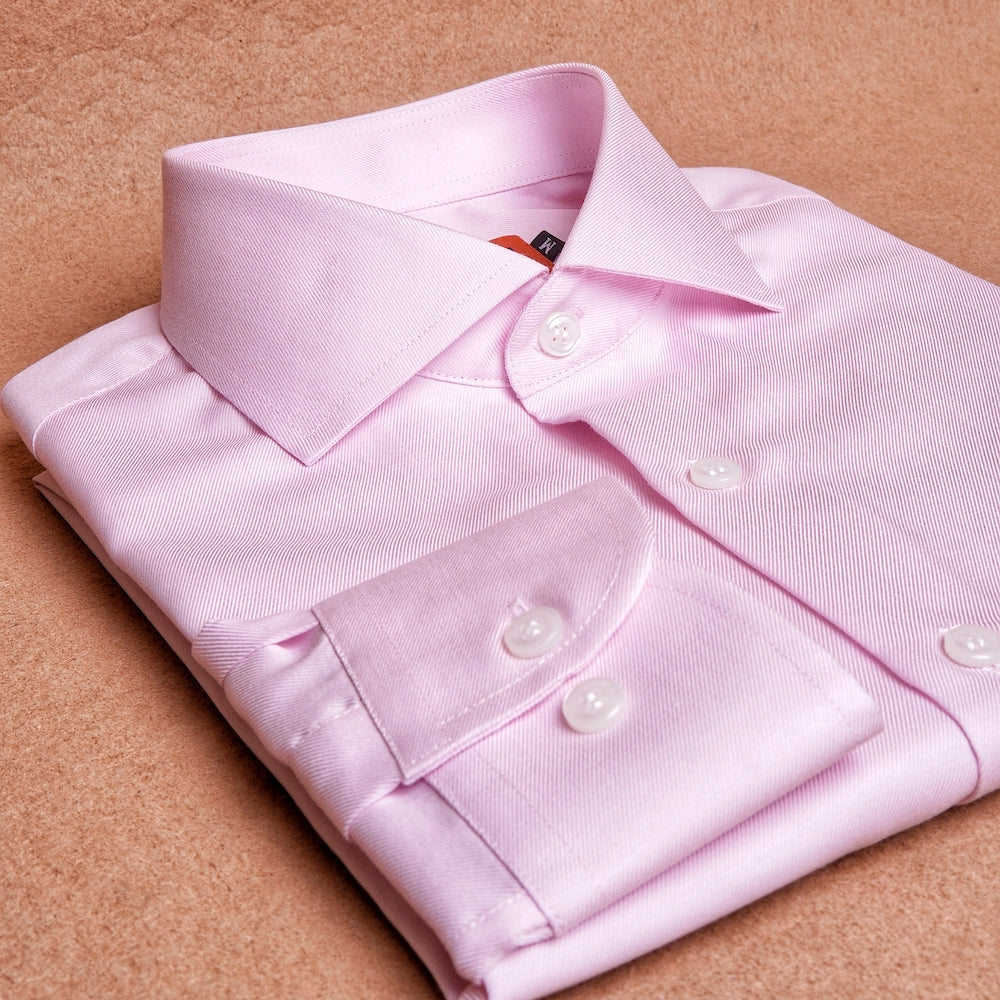 Twill Pink Cotton Shirt