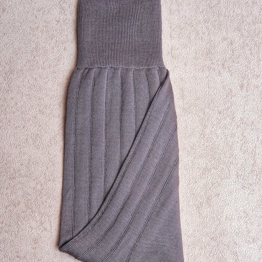 Carpi Grey Mid Calf 240needls Cotton Socks