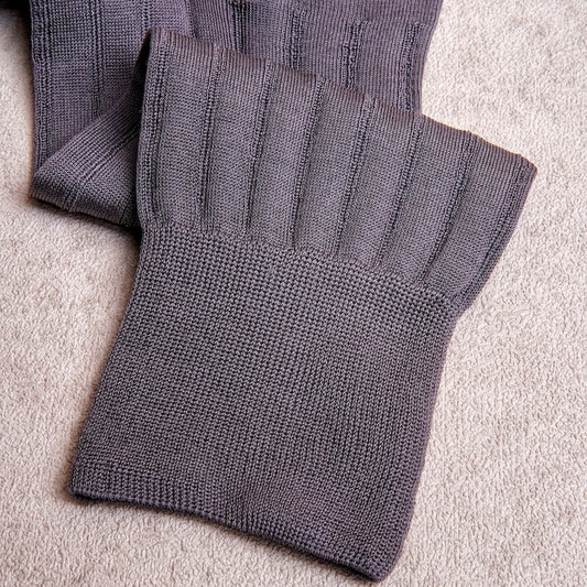 Carpi Grey Mid Calf 240needls Cotton Socks