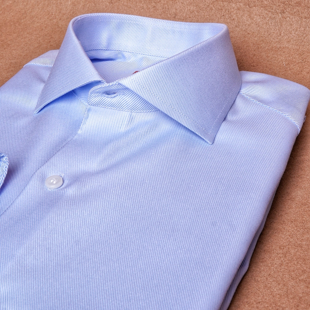 Twill Blue Cotton Shirt