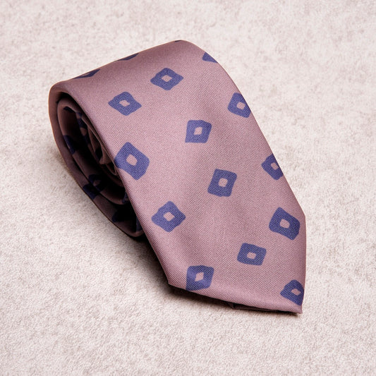 Diamond Blue Camel Microfiber Tie