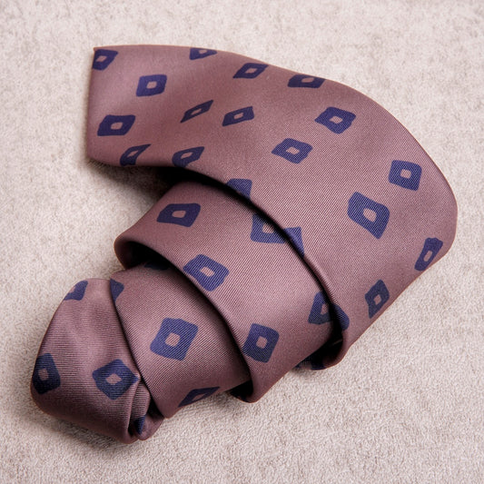 Diamond Blue Camel Microfiber Tie